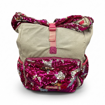 Nice Girabrilla Roll Top – Zaino con Paillettes Reversibili