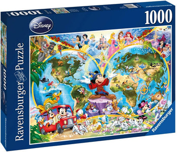 PUZZLE 1000 MAPPAMONDO DISNEY