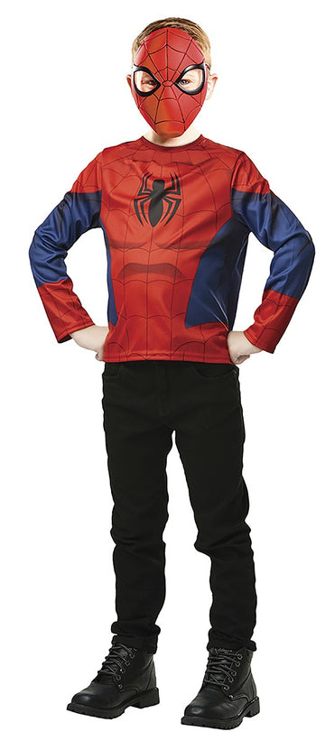 TOP E MASCHERA SPIDERMAN