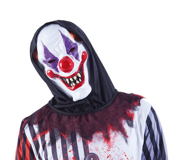 MASCHERA CLOWN PAZZO CON CAPPUCCIO