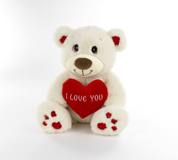 ORSO PANNA CM 30 SEDUTO I LOVE YOU