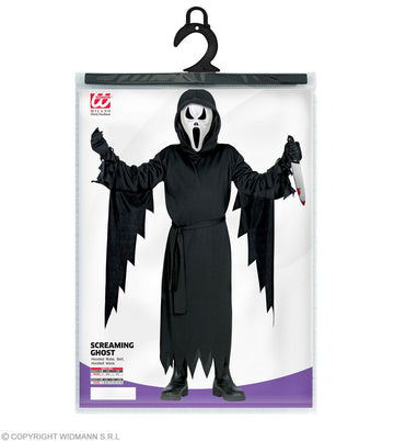 COSTUME SCREAMING GHOST 4-5 ANNI