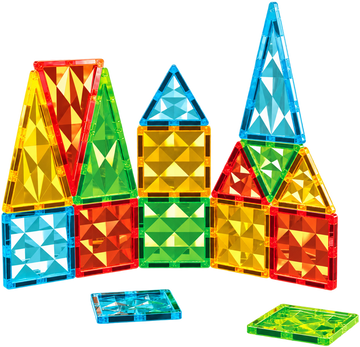 Geomag Magnetic Tiles Gems – Set 16 Pezzi