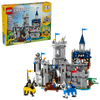LEGO Creator 3 in 1 Castello del Cavaliere Medievale - Giocattolo Trasformabile in Scena di Torneo o in Villaggio - Include 6 Minifigure - Regalo Creativo per Bambini e Bambine da 9 Anni in su - 31168