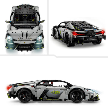 LEGO Technic Super Sports Car Lamborghini Revuelto - Macchina Giocattolo - Modello di Auto Telecomandata con Luci, Sterzo e Batteria Ricaricabile - Regalo per Bambini da 10 Anni in su - 42214