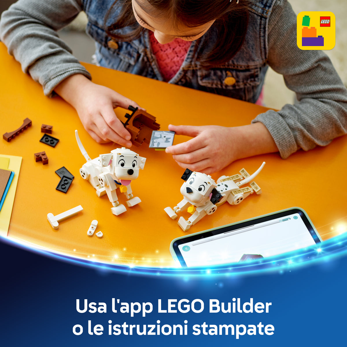 LEGO ǀ Disney 43271 Pongo e Peggy - La Carica dei Cento e Uno, Animali Giocattolo, Regalo per Bambine e Bambini da 6+ Anni