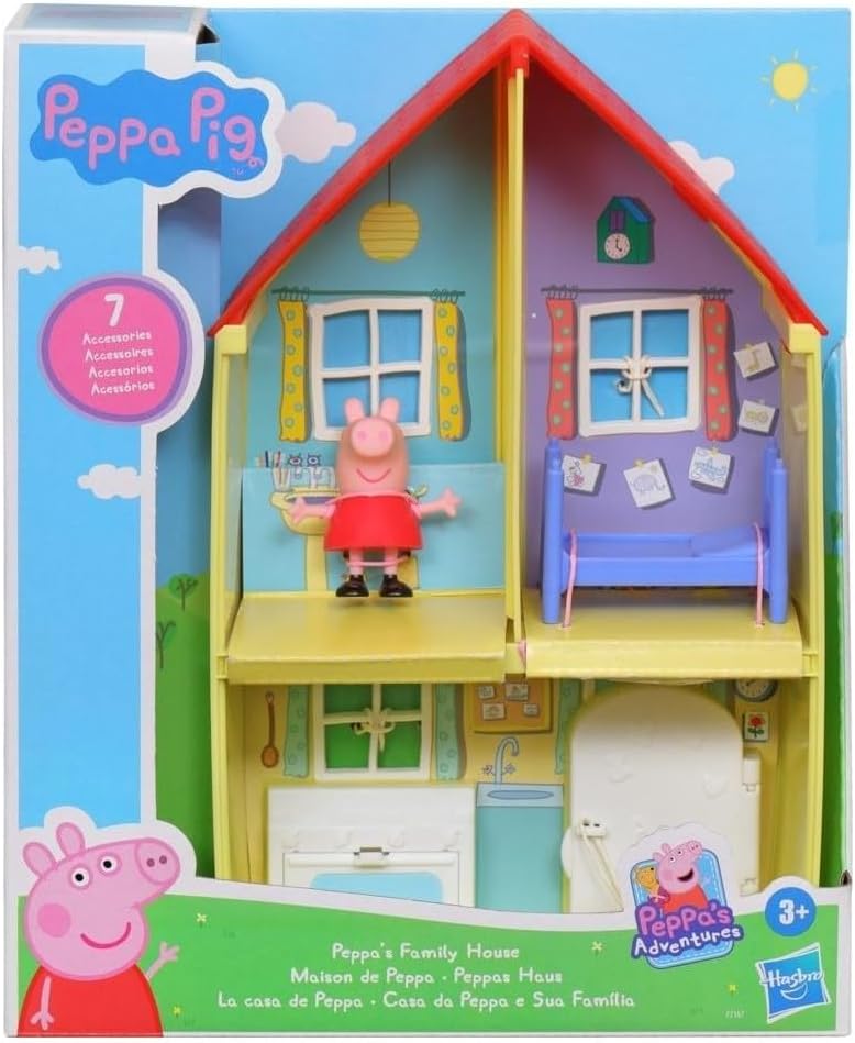 Peppa Pig Casa di Famiglia – Playset con Personaggio e 6 Accessori Hasbro
