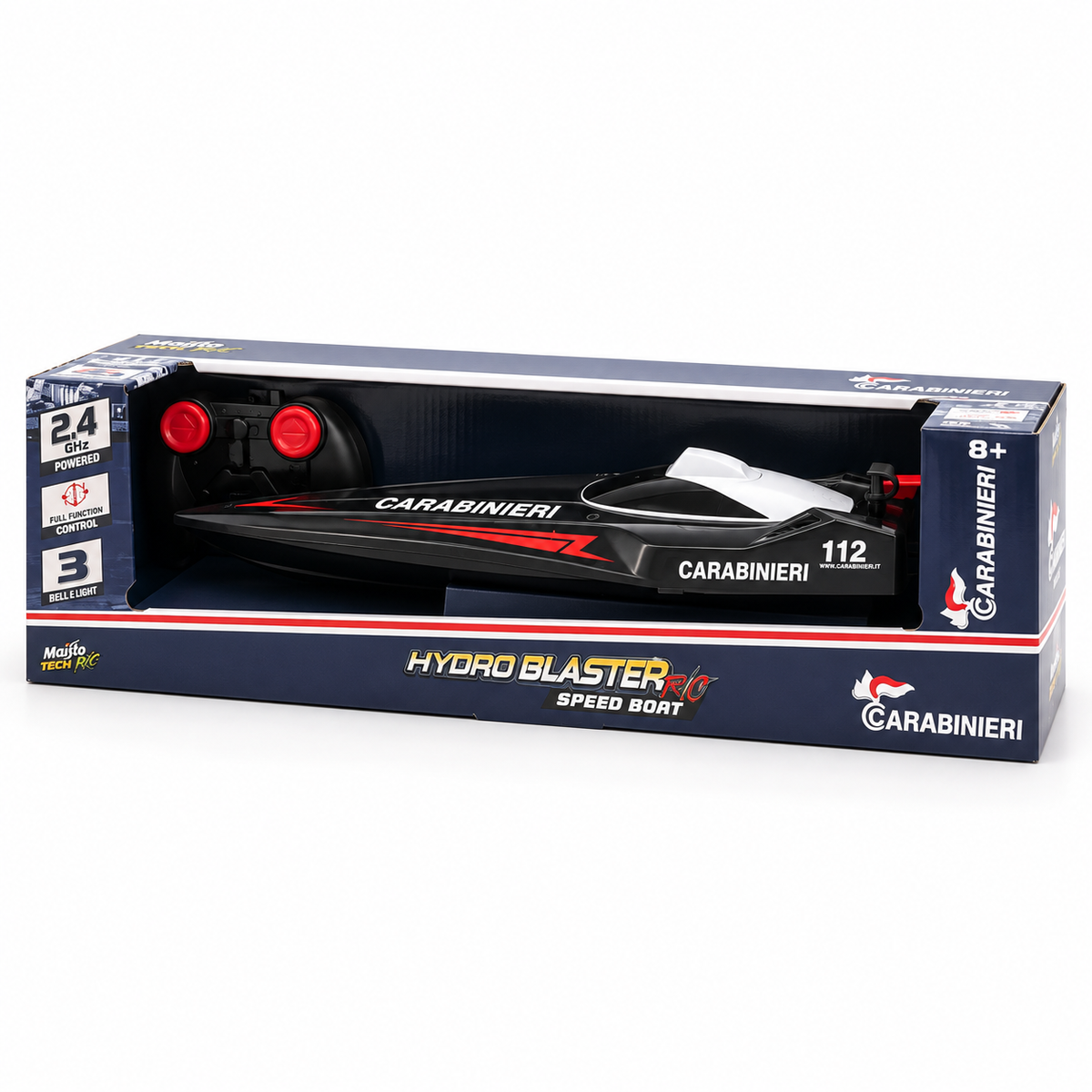 Maisto Tech Hydroblaster – Motoscafo Radiocomandato Polizia o Carabinieri 2,4 GHz