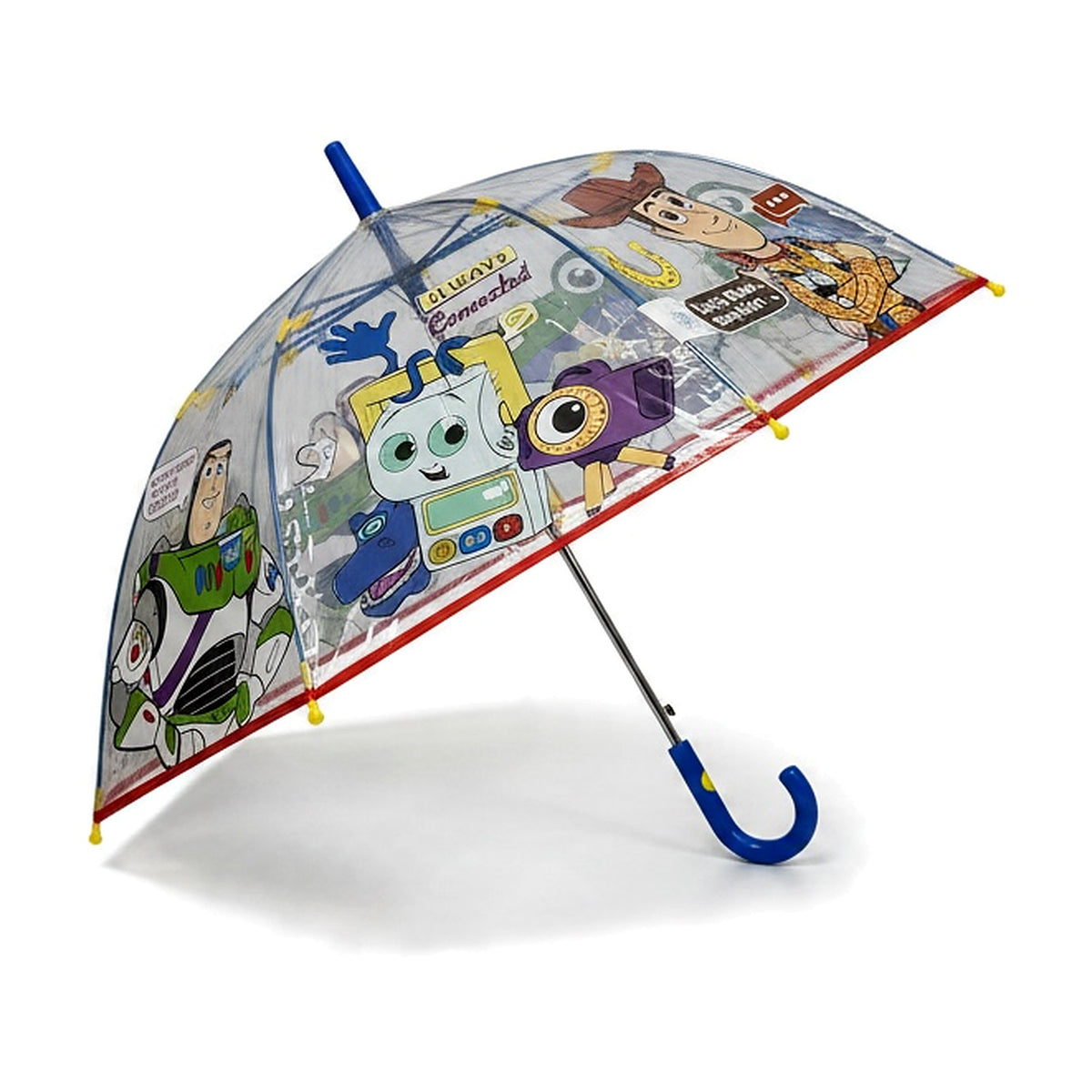 Perletti Kids Toy Story 5 – Ombrello Trasparente Manuale 69 cm
