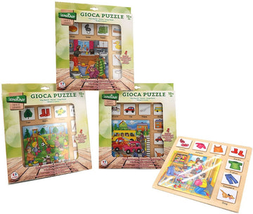 PUZZLE IN LEGNO 23X23 4ASS