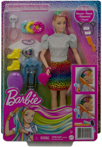 BARBIE CAPELLI ARCOBALENO MULTICOLO