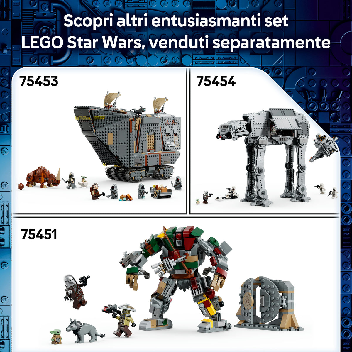 LEGO Star Wars 75451 Resa dei Conti con il Droide Sentinella al Palazzo di Jabba, Giocattolo con 4 Personaggi, Regalo da 9+