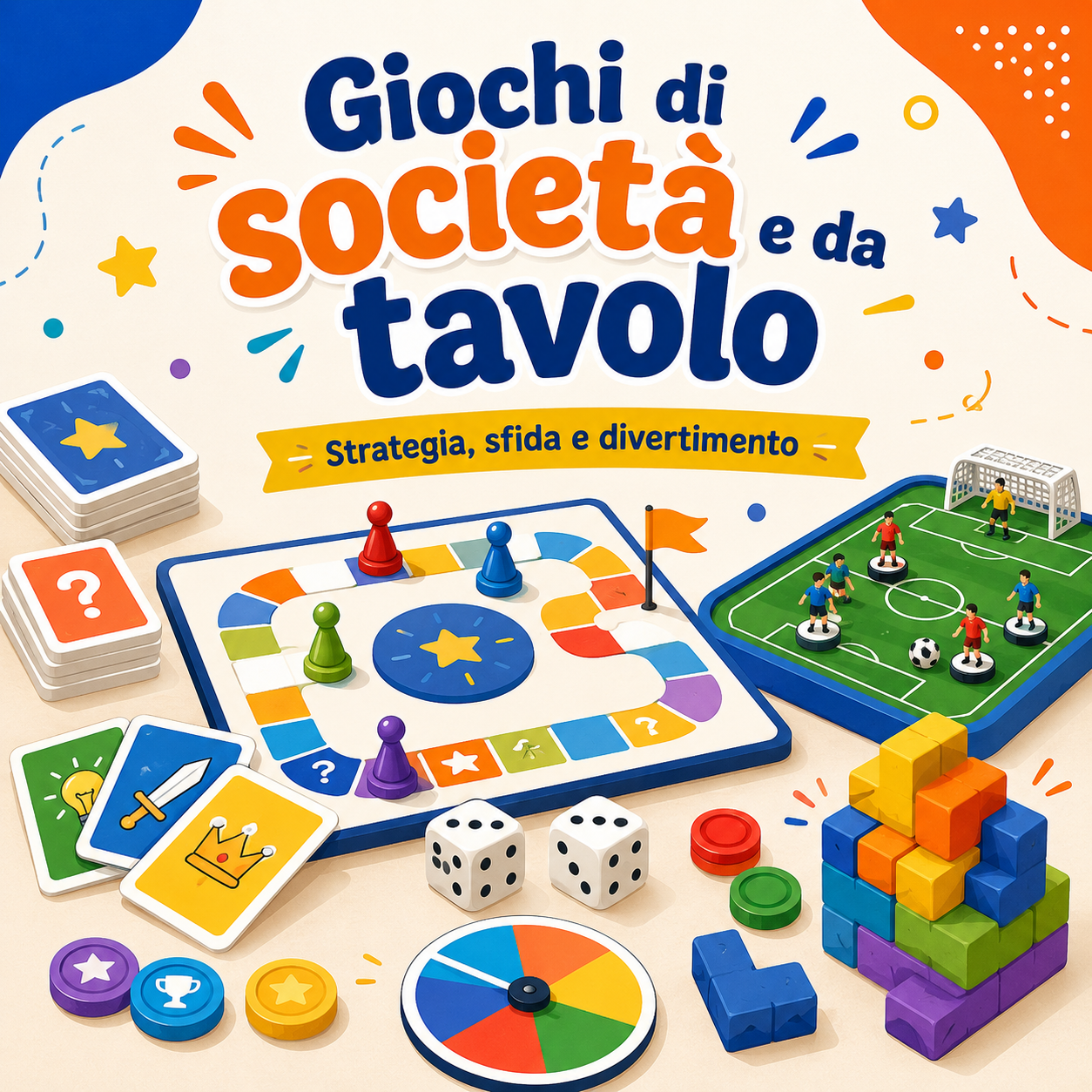 Giochi di società, giochi da tavolo e giochi di ingegno