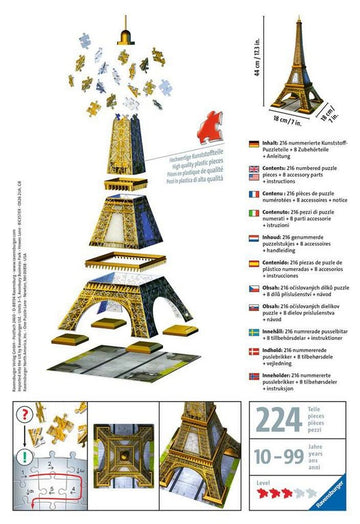 PUZZLE 3D EIFFEL TOUR 216 PZ