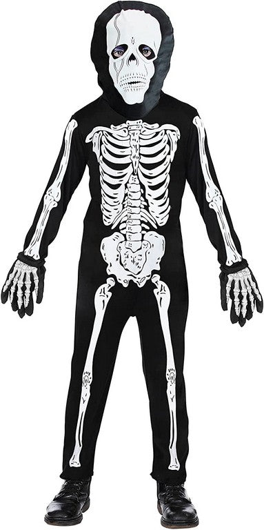 COSTUME SCHELETRO 128CM 5-7 ANNI