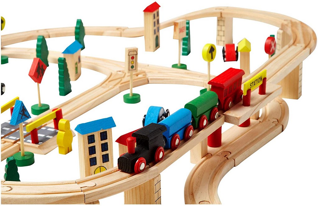 PISTA TRENO IN LEGNO C/ACC.