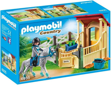 STALLA CON CAVALLO APPALOOSA PY6935