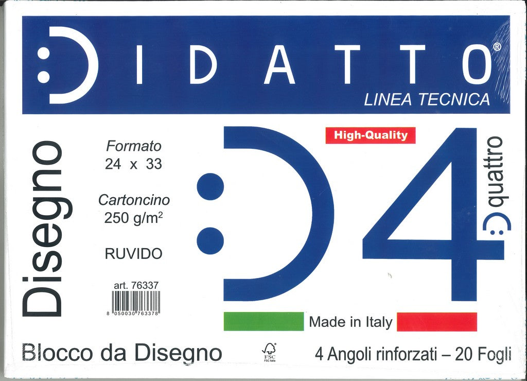 BLOCCO DIDATTO D4 24X33 R20F 250G
