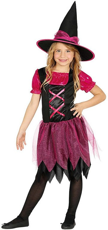 COSTUME STREGA GLITTER 5-6 ANNI