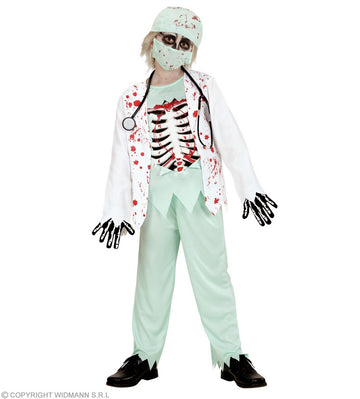 COSTUME DOTTORE ZOMBIE 5-7 ANNI