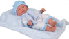 BAMBOLOTTO COPERTINA AZZURRA 25CM