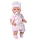 BAMBOLA CARLA LANA ROSA 38CM