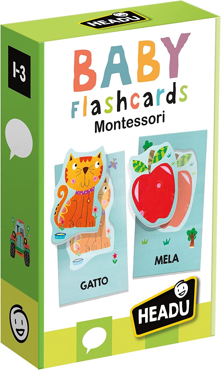 BABY FLASHCARDS MONTESSORI HEADU