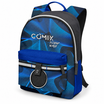 Comix Sound Wave – Zaino Americano Organizzato con Speaker Bluetooth