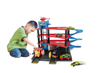 FAST WHEELS GARAGE CON 4 VEICOLI DI