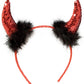 CORNA DIAVOLO IN PAILLETTES ROSSE