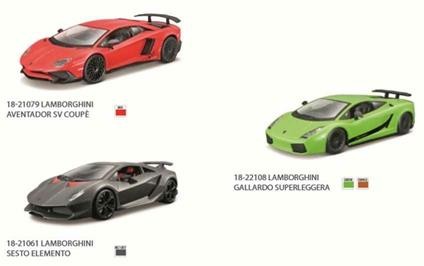 AUTO LAMBORGHINI ASSORTITE  1/24