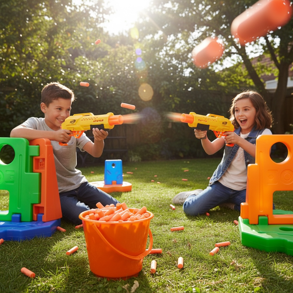 Nerf Alpha Strike Tiger DB-2 Set Duello Hasbro con colpi e bersaglio da allenamento
