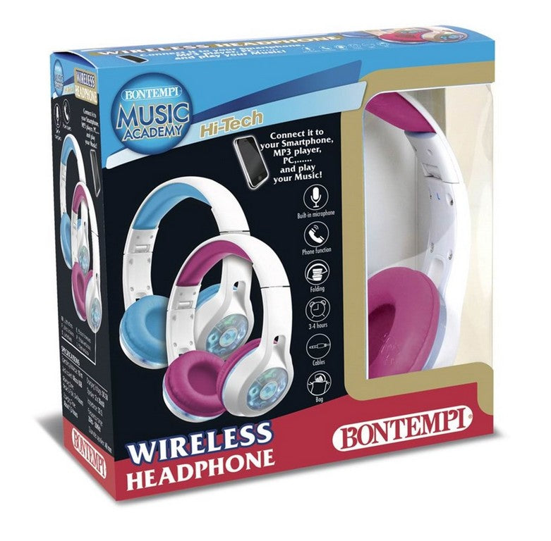CUFFIA WIRELESS C/LUCI LED