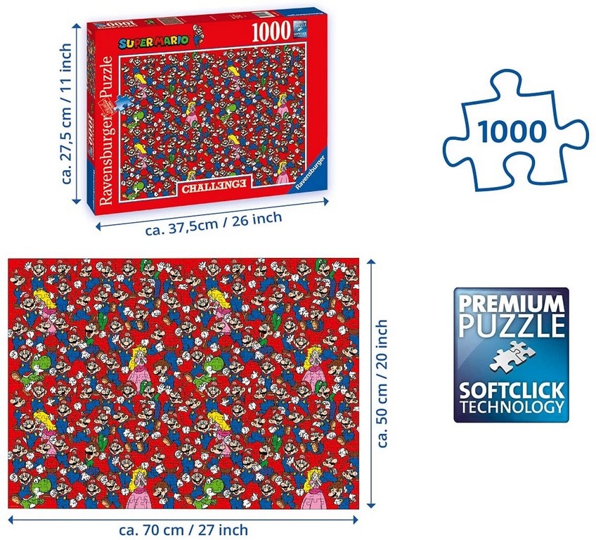 PUZZLE 1000 CHALLENGE SUPER MARIO