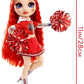 RAINBOW HIGH RUBY ANDERS CHEER DOLL