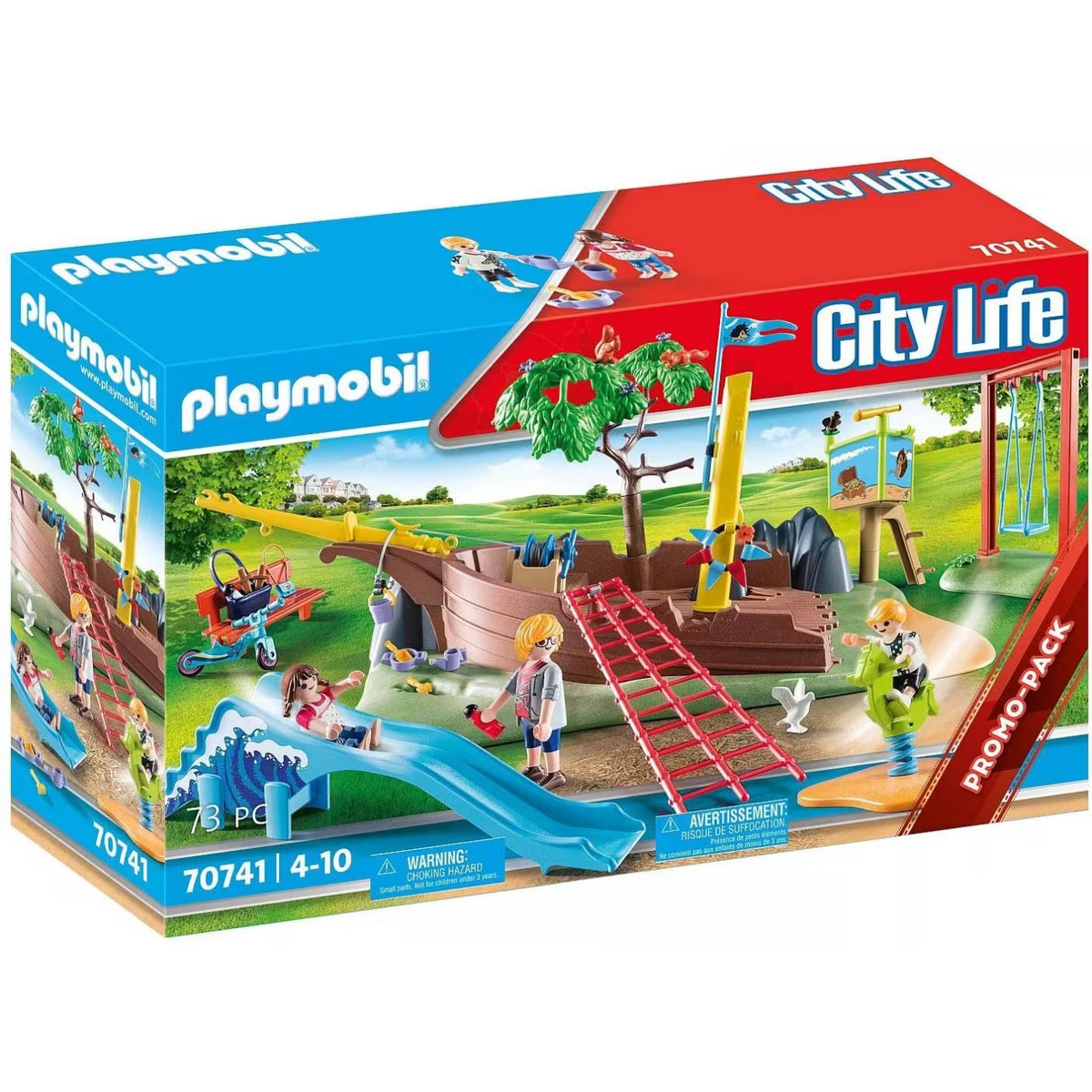 PLAYMOBIL City Life 70741 Parco Giochi Avventura con Relitto