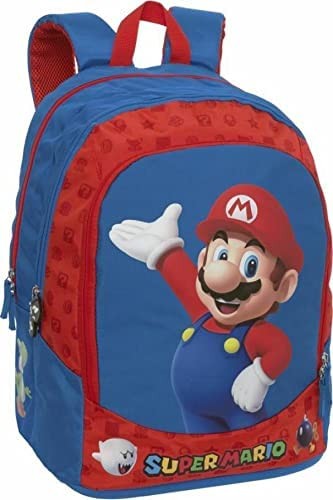 ZAINO SCUOLA ORGANIZZATO SUPERMARIO