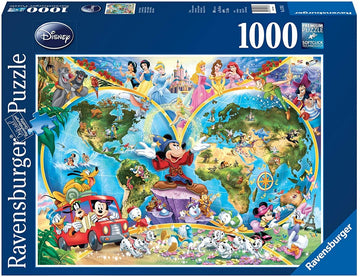 PUZZLE 1000 MAPPAMONDO DISNEY