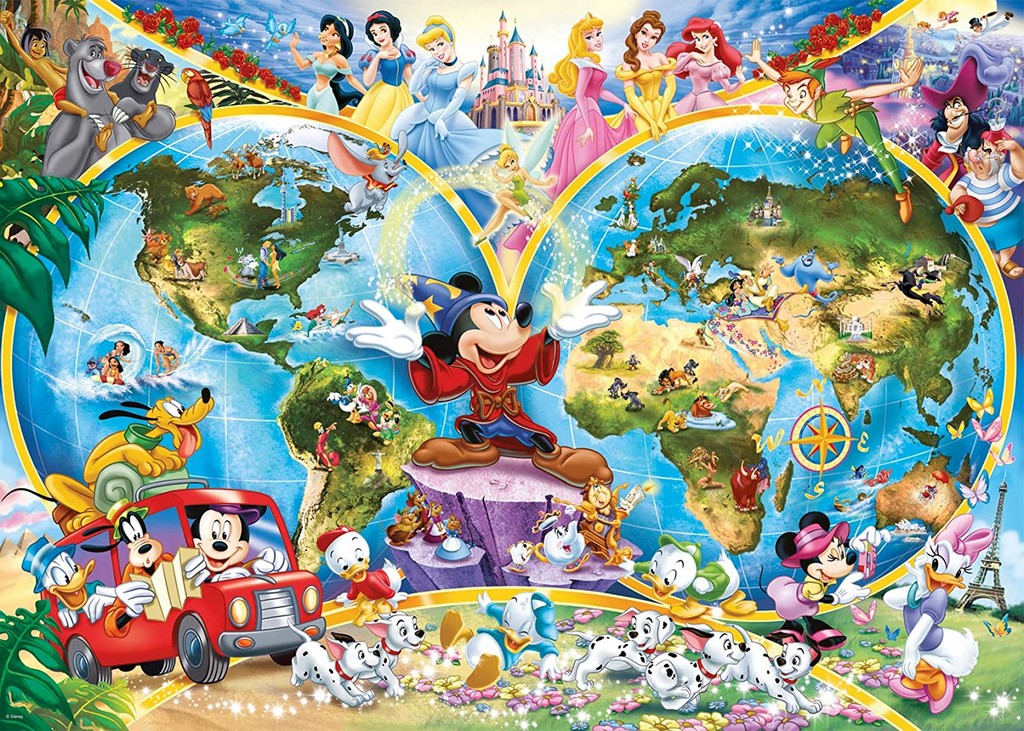 PUZZLE 1000 MAPPAMONDO DISNEY