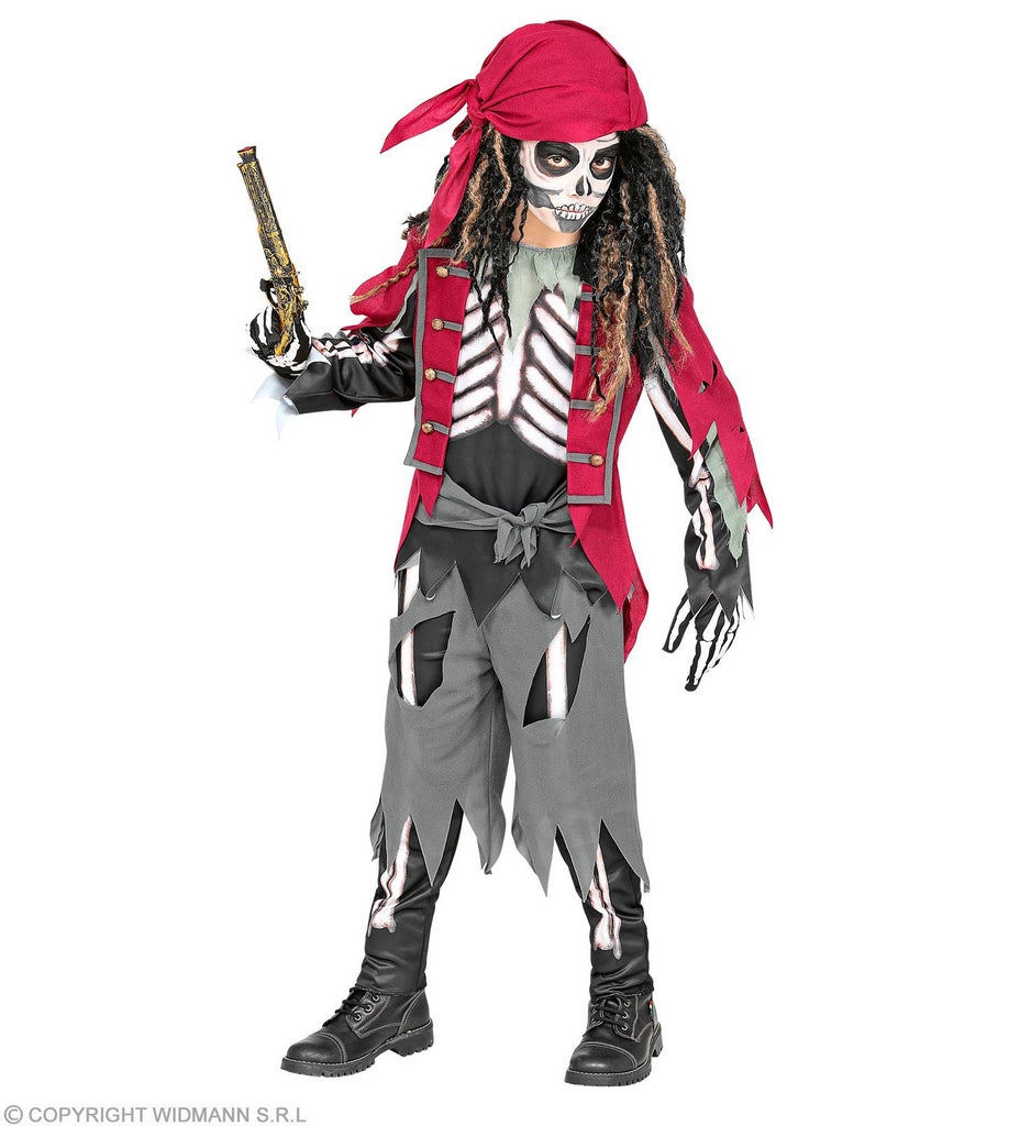 COSTUME SCHELETRO PIRATA 4-5 ANNI