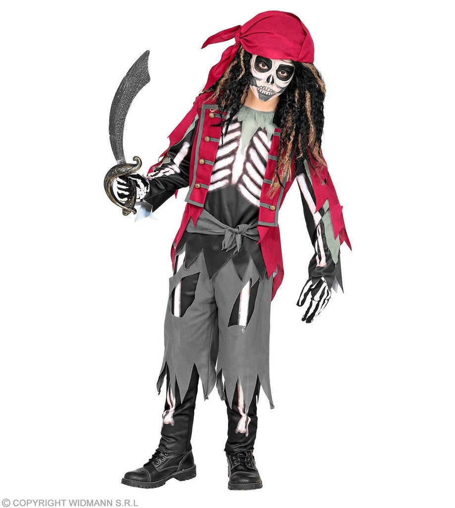 COSTUME SCHELETRO PIRATA 5-7 ANNI