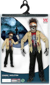 COSTUME SCHELETRO ZOMBIE 140CM 8-10
