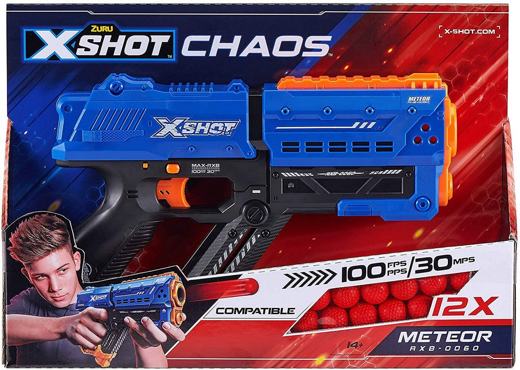 XSHOT CHAOS PISTOLA METEOR 12 SFERE