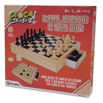 GIOCA E RIGIOCA NUOVA DAMA E SCACCH