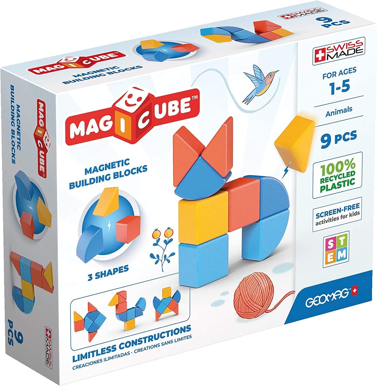 GEOMAG MAGICUBE 3S.REC.ANIMALI 9PZ