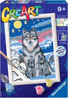 CREARTWONDERFUL WOLF FAMILY