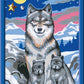 CREARTWONDERFUL WOLF FAMILY
