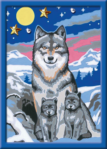 CREARTWONDERFUL WOLF FAMILY