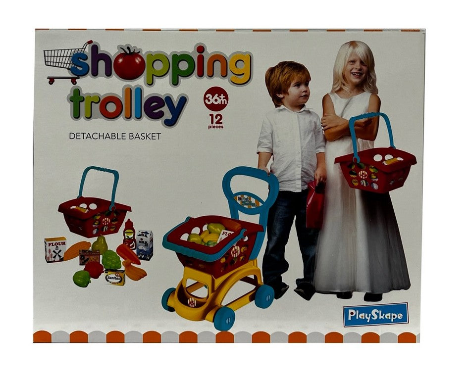 PLAY SKAPE SHOPPING TROLLEY 12 ACC.
