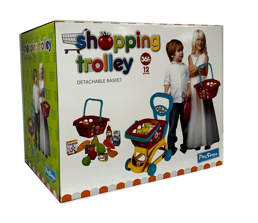 PLAY SKAPE SHOPPING TROLLEY 12 ACC.